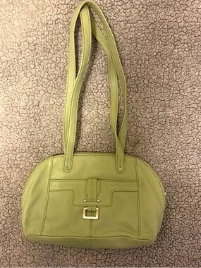 Stone Mountain Accessories Lime Green Leather Shoulder Bag